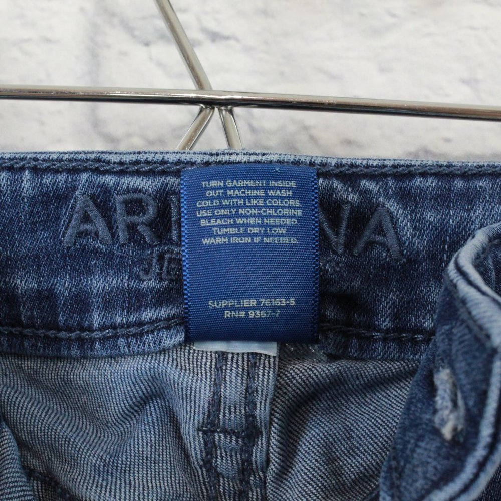 ARIZONA JEANS Folded Hem Tapered Cropped Jean Sz 1 - Picture 10 of 11
